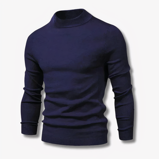 Classic slim-fit turtleneck autumn jumper for men