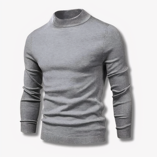 Classic slim-fit turtleneck autumn jumper for men
