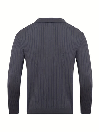 Classic V-neck knit everyday jumper for men