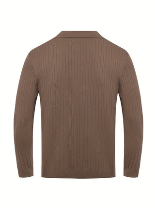 Classic V-neck knit everyday jumper for men