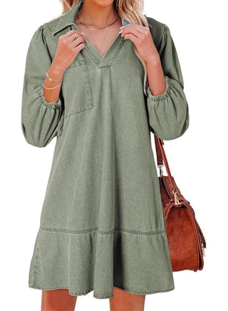 V-neck babydoll dress for women | Amaia