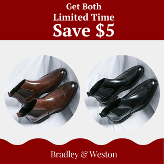 Alden Genuine Leather Chelsea Boots | Timeless Brogue Detail