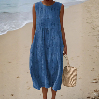 Sleeveless dress with side pockets for women | Camillea