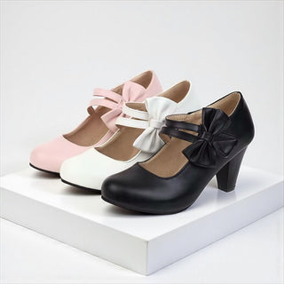 Classic bow-detail elegant heels for women | Bella