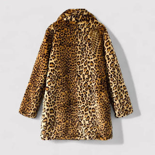 Leopard Print Mid-Length Statement Coat | Ravelle