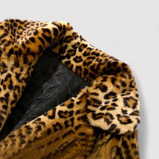 Leopard Print Mid-Length Statement Coat | Ravelle