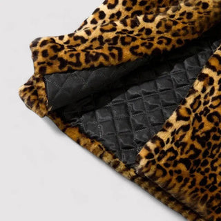 Leopard Print Mid-Length Statement Coat | Ravelle