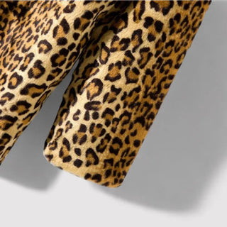 Leopard Print Mid-Length Statement Coat | Ravelle