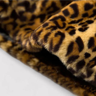 Leopard Print Mid-Length Statement Coat | Ravelle