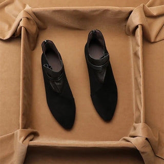 Pointed-toe low heel ankle boots for women | Calista