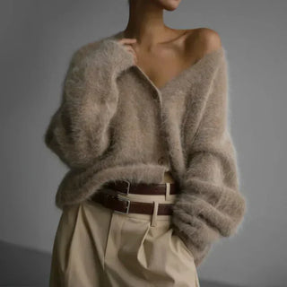 Ella Oversized Cashmere Cardigan – Elegant Relaxed Silhouette