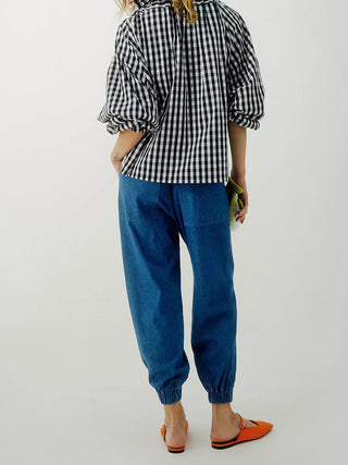 Bellarine Puffed Cotton Blouse