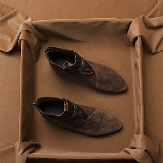 Pointed-toe low heel ankle boots for women | Calista