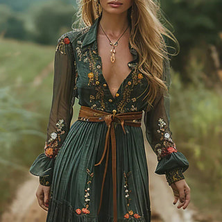 Romantic boho everyday maxi dress for women | Alina Soleil