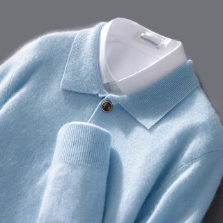 Classic cashmere everyday polo shirt for men | Belford