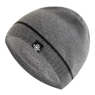 Warm knitted winter beanie for men