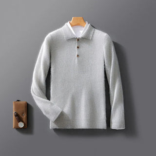 Classic cashmere everyday polo shirt for men | Belford