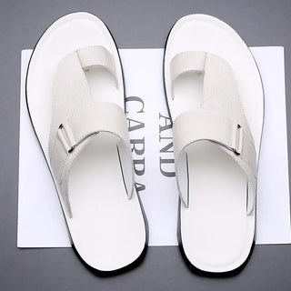 Classic leather everyday summer sandals for men | Ashmere