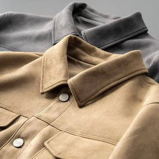 Classic suede everyday casual jacket for men | St. Clair