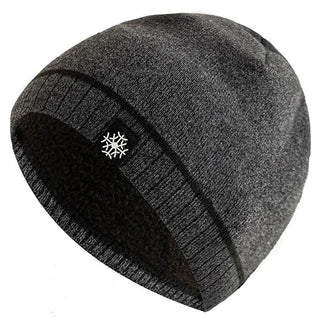 Warm knitted winter beanie for men