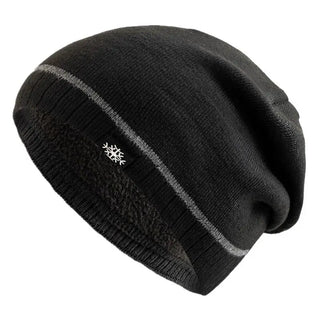 Warm knitted winter beanie for men