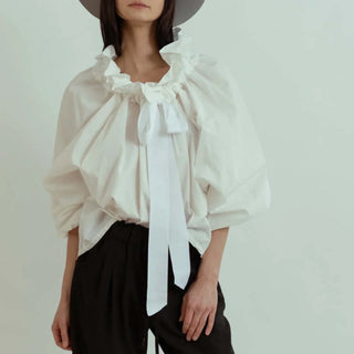 Bellarine Puffed Cotton Blouse