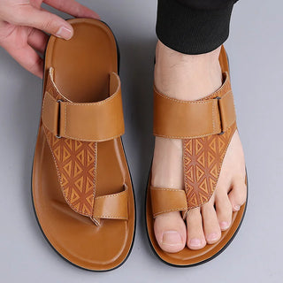 Classic leather everyday summer sandals for men | Ashmere