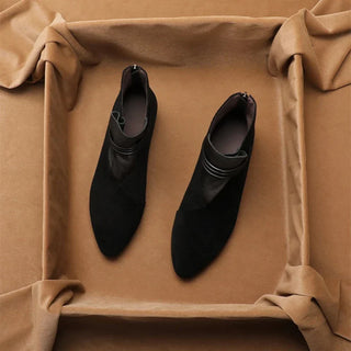 Pointed-toe low heel ankle boots for women | Calista