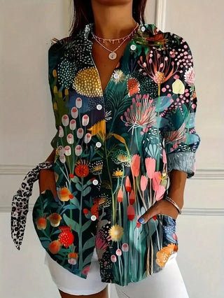 Colourful pattern everyday blouse for women | Andie