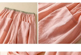 Relaxed high-rise tapered trousers for women | Solenne