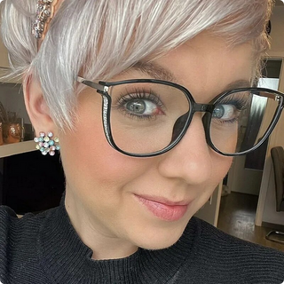 Flash diamond everyday reading glasses for women