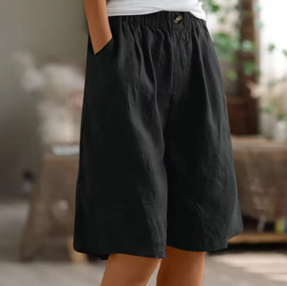 Relaxed Mid-Thigh Comfort Shorts | Renee