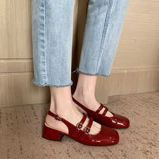 Classic orthopaedic everyday leather flats for women | Nancy