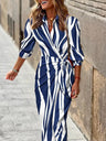 Dark Blue & White