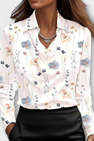 Elegant satin shimmer everyday blouse for women | Sofia