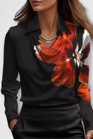 Elegant satin shimmer everyday blouse for women | Sofia