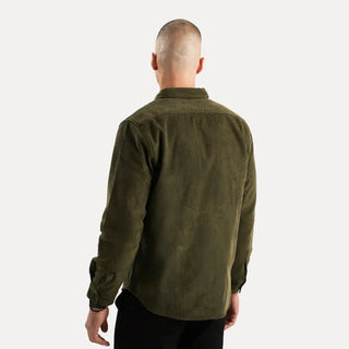 Corduroy Button-Up Shirt – Refined Structured Silhouette | Stéphane