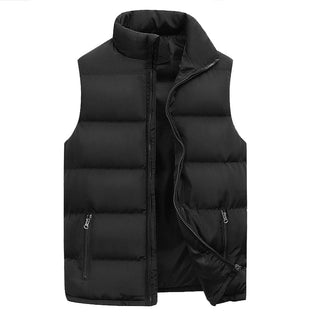 Men’s Quilted Bodywarmer – Elegant Padded Vest with Warm Lining & Zippered Pockets