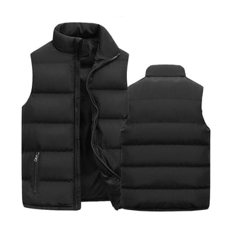 Men’s Quilted Bodywarmer – Elegant Padded Vest with Warm Lining & Zippered Pockets