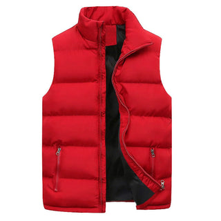 Men’s Quilted Bodywarmer – Elegant Padded Vest with Warm Lining & Zippered Pockets
