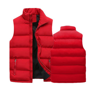 Men’s Quilted Bodywarmer – Elegant Padded Vest with Warm Lining & Zippered Pockets