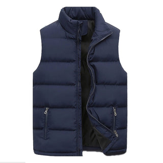 Men’s Quilted Bodywarmer – Elegant Padded Vest with Warm Lining & Zippered Pockets