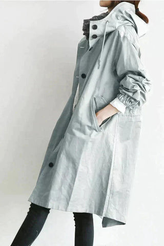 Elizabeth Women’s Raincoat | Urban Waterproof Coat with Oversized Hood