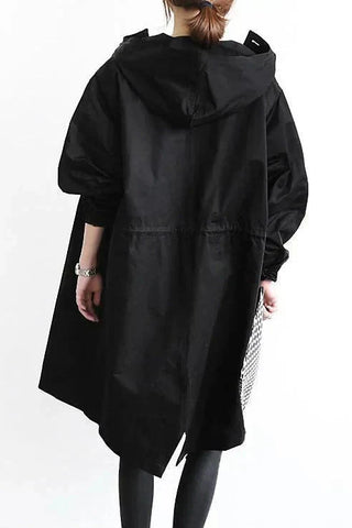 Elizabeth Women’s Raincoat | Urban Waterproof Coat with Oversized Hood
