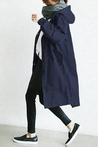 Elizabeth Women’s Raincoat | Urban Waterproof Coat with Oversized Hood