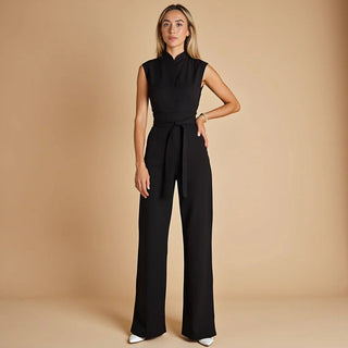 Elegant chic sleeveless everyday jumpsuit for women