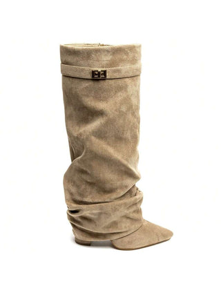 Classic slouch ankle everyday boots for women