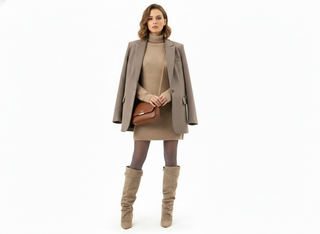 Classic slouch ankle everyday boots for women