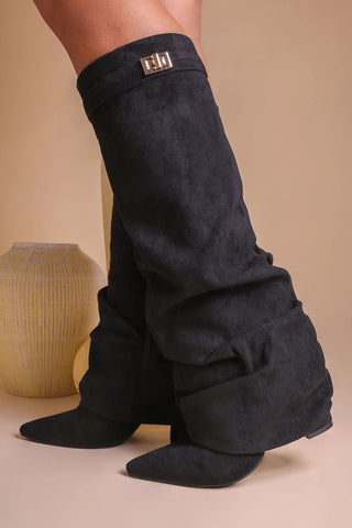 Classic slouch ankle everyday boots for women