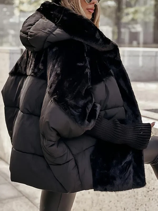 Quilted Hooded Winter Coat | Stylish Longline Design